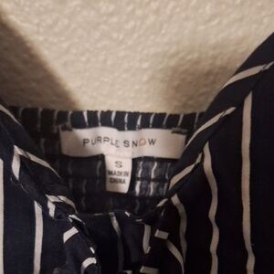 Purple Snow Striped dress